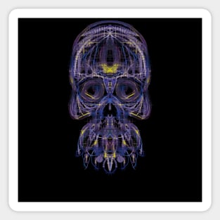 Electroluminated Skull - Regal Sticker